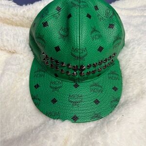 MCM Emerald Green Studded Hat